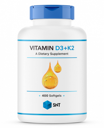 SNT Vitamin D3 + K2 2000 IU, 400 капсул SNT Vitamin D3 + K2 2000 IU, 400 капсул