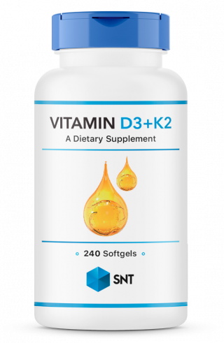 SNT Vitamin D3 + K2 2000 IU, 240 капсул SNT Vitamin D3 + K2 2000 IU, 240 капсул