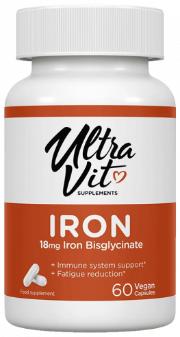 ULTRAVIT Iron, Железо, 60 капсул