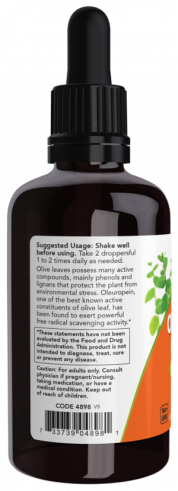 NOW Olive Leaf Glycerite 18%, 59 мл NOW Olive Leaf Glycerite 18%, 59 мл