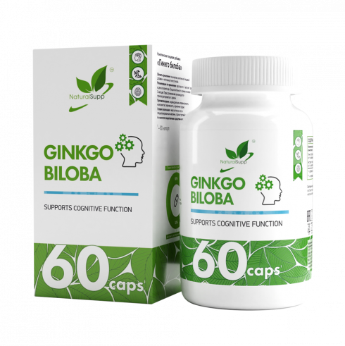 Natural Supp Ginkgo biloba, 60 капсул Natural Supp Ginkgo biloba, 60 капсул