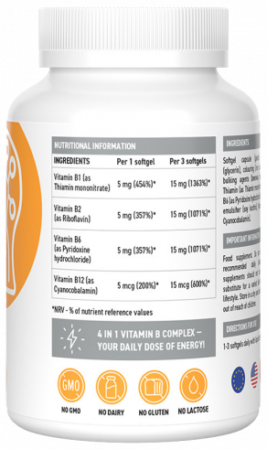 Ultrasupps Vitamin B Complex, 90 капсул Ultrasupps Vitamin B Complex, 90 капсул