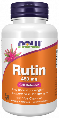 NOW Rutin, Рутин, 100 капсул