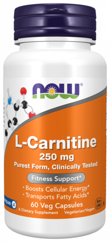 NOW L-Carnitine 250 mg, 60 капсул NOW L-Carnitine 250 mg, 60 капсул