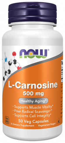 NOW L-Carnosine 500 mg, 50 капсул NOW L-Carnosine 500 mg, 50 капсул