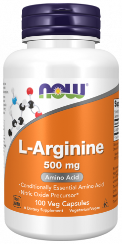 NOW L-Arginine 500 mg, 100 капсул NOW L-Arginine 500 mg, 100 капсул