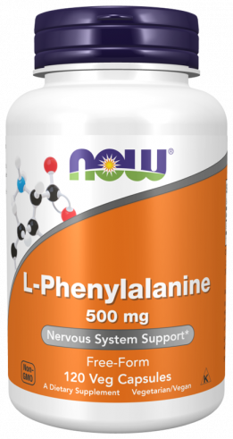 NOW L-Phenylalanine 500 mg, 120 капсул NOW L-Phenylalanine 500 mg, 120 капсул