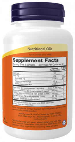 NOW Omega-3-6-9 1000 mg, 100 капсул NOW Omega-3-6-9 1000 mg, 100 капсул