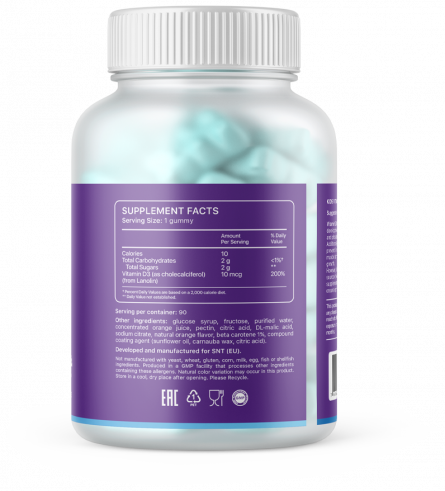 SNT Kids Vitamin D3 Gummies, 90 таблеток SNT Kids Vitamin D3 Gummies, 90 таблеток