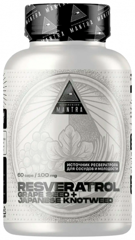 Biohacking Mantra Resveratrol 100, 60 капсул Biohacking Mantra Resveratrol 100, 60 капсул