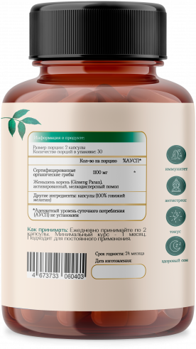 ByPlants Chaga Extract, 60 капс ByPlants Chaga Extract, 60 капс