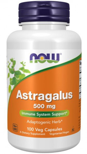 NOW Astragalus 500 mg, 100 капсул