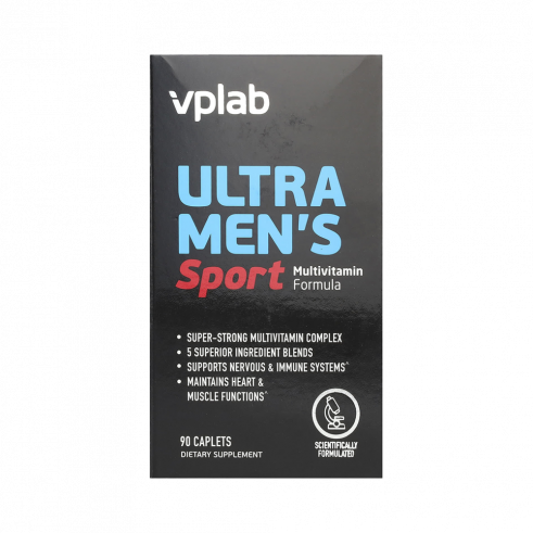 VP Laboratory Ultra Men&rsquo;s Sport Multivitamin Formula, Ультра Менс Спорт Мультивитамин Формула, 90 капсул