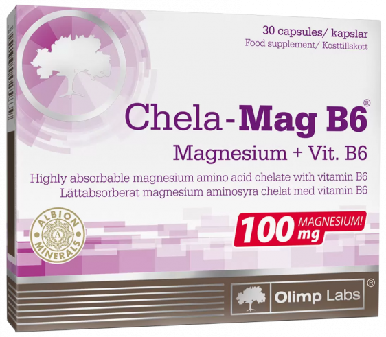 Olimp Labs Chela-Mag B6, 30 капсул Olimp Labs Chela-Mag B6, 30 капсул