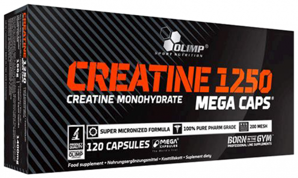 Olimp Sport Nutrition Creatine 1250 mega caps, 120 капсул Olimp Sport Nutrition Creatine 1250 mega caps, 120 капсул