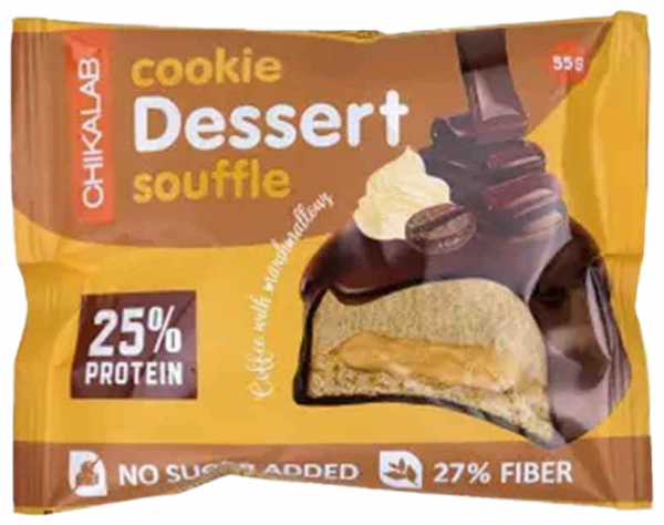 Chikalab Печенье глазированное с начинкой и суфле, 55 грамм Chikalab Печенье глазированное с начинкой и суфле, 55 грамм