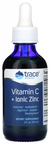Trace Minerals Liquid Vitamin C + Ionic Zinc, 59 мл Trace Minerals Liquid Vitamin C + Ionic Zinc, 59 мл