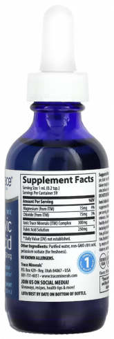 Trace Minerals Ionic Fulvic Acid 250 mg, 59 мл Trace Minerals Ionic Fulvic Acid 250 mg, 59 мл