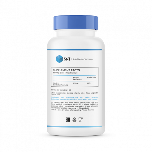 SNT Sodium Ascorbate, 60 капсул