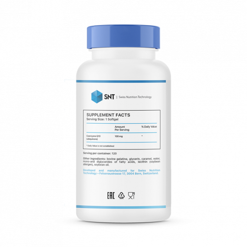 SNT Coenzyme Q10 100 mg, 120 капсул SNT Coenzyme Q10 100 mg, 120 капсул