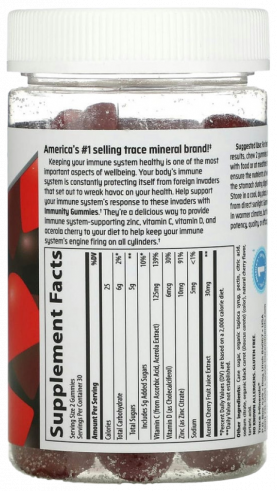 Trace Minerals Immunity Gummies, 60 таблеток Trace Minerals Immunity Gummies, 60 таблеток