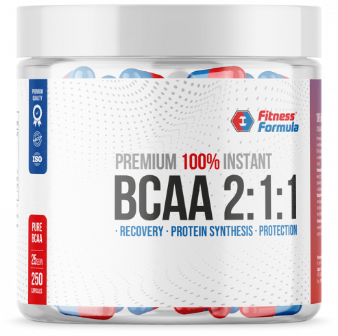 Fitness Formula 100% BCAA 2:1:1 Premium, 250 капсул