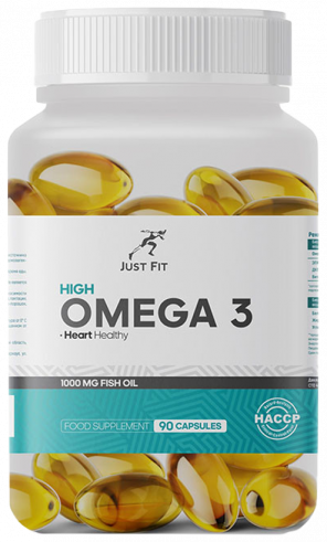 Just Fit High Omega-3, 90 капсул Just Fit High Omega-3, 90 капсул